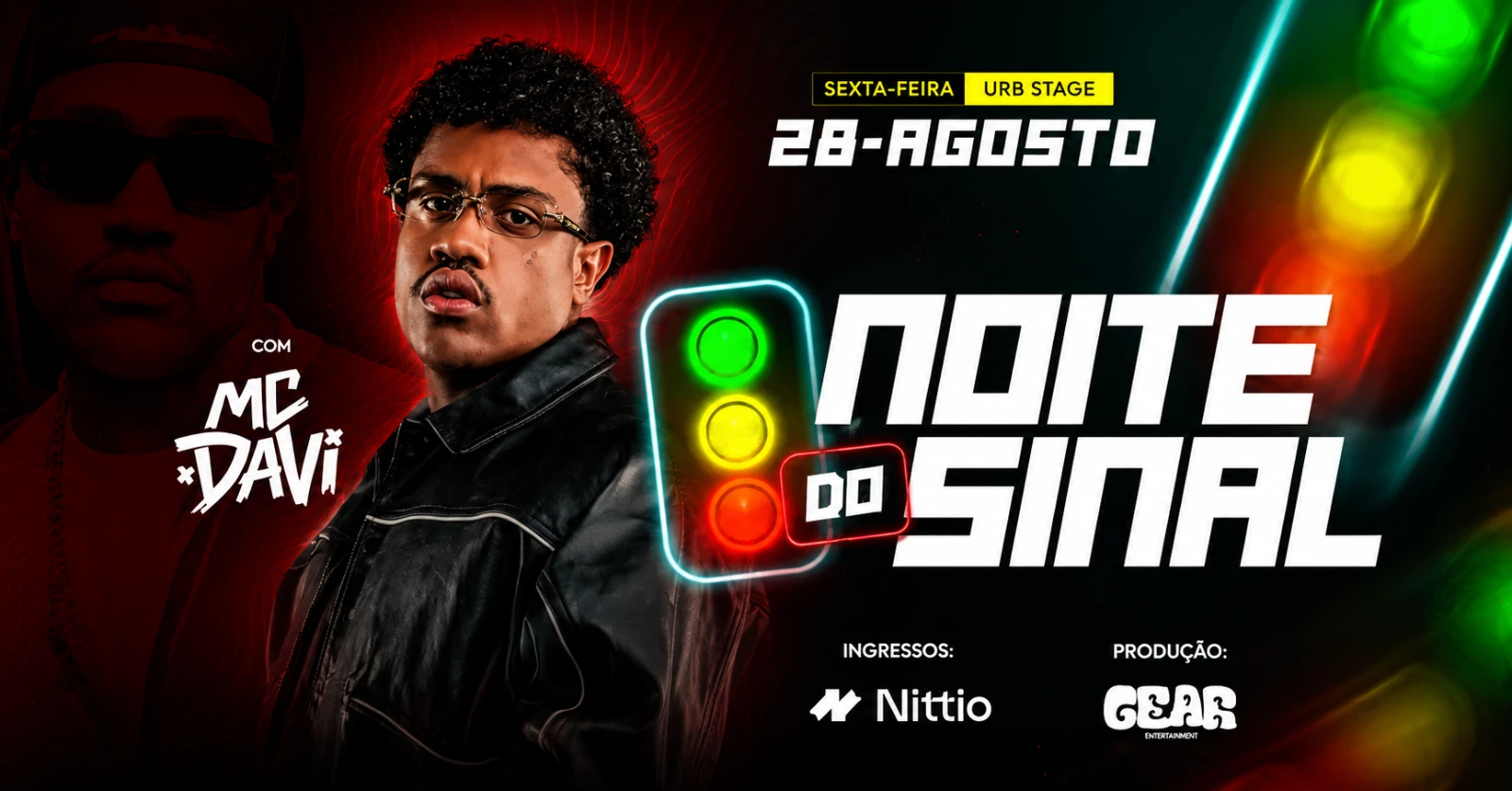 Capa de MC DAVI // 28.08 // URB STAGE // GEAR EVENTOS