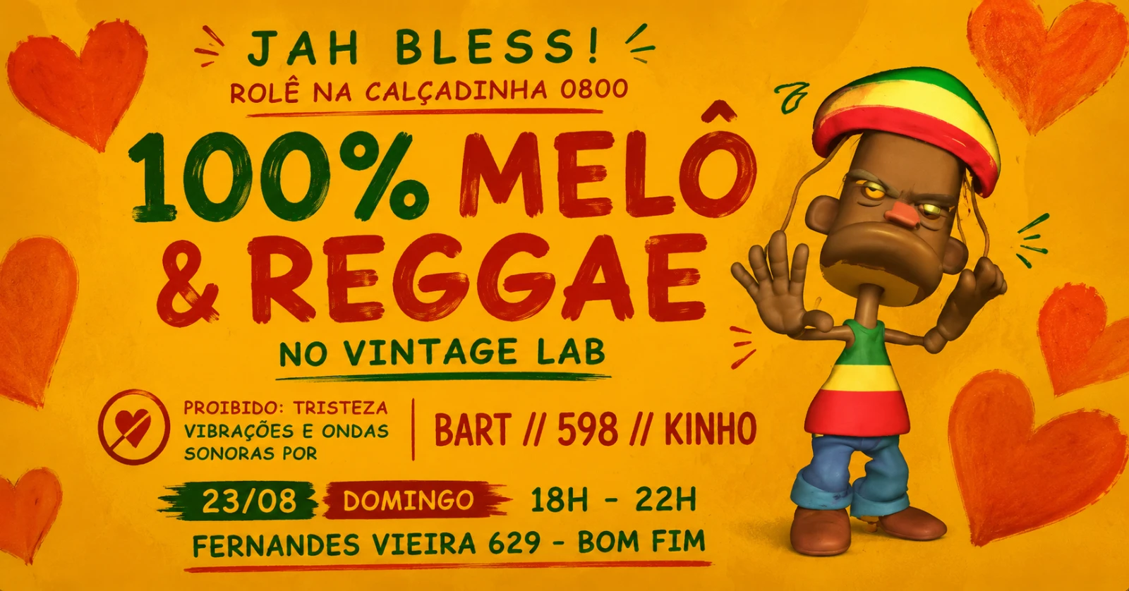 Capa de 100% MELÔ & REGGAE NA CALÇADINHA DO VINTAGE