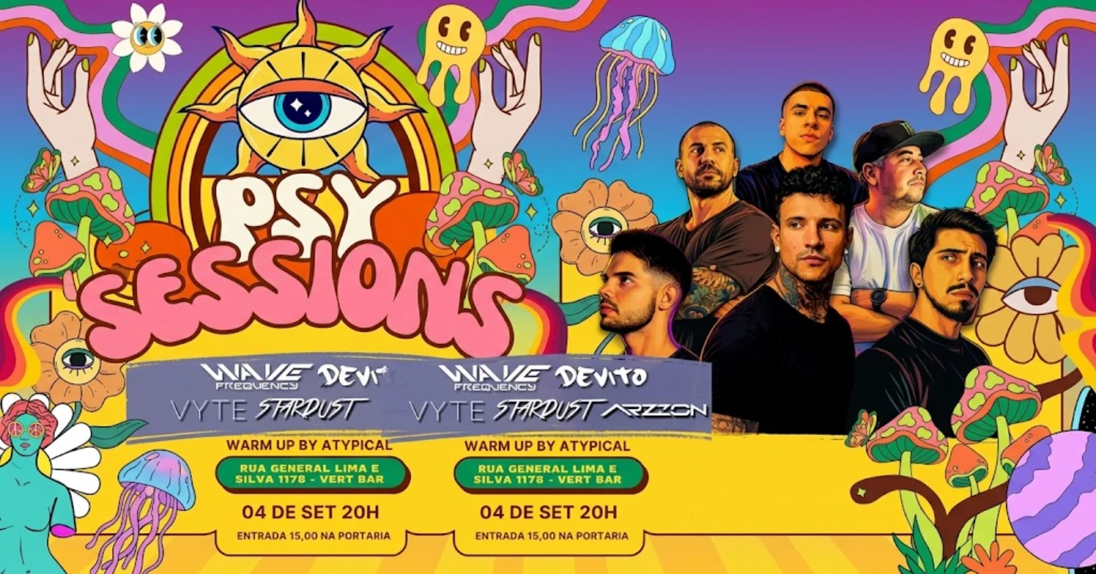Capa de PSY SESSIONS