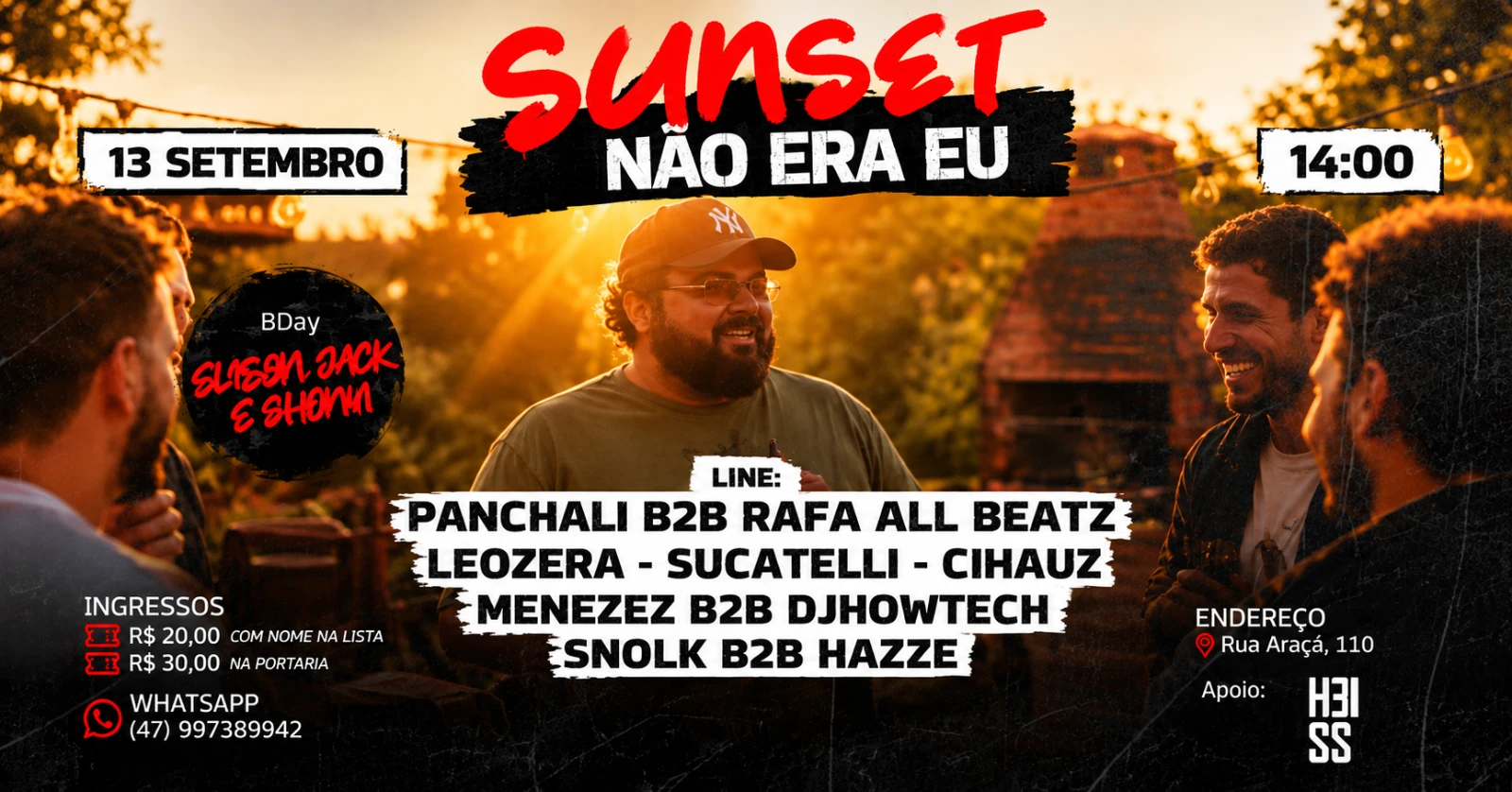 Capa de SUNSET NÃO ERA EU